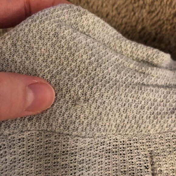 KENNETH COLE NEW YORK Gray Open Front Lightweight Long Cardigan Sweater Medium - Picture 12 of 13